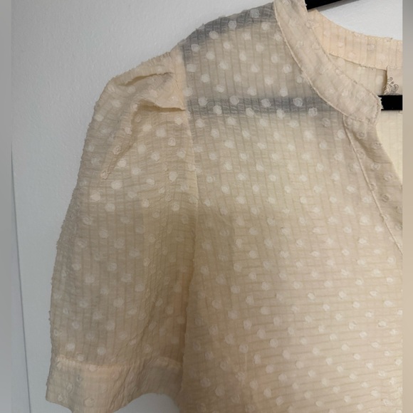 Women’s Plus Size Top Shirt Blouse Cream 1X NEW Perch by Blu Pepper - Picture 3 of 8